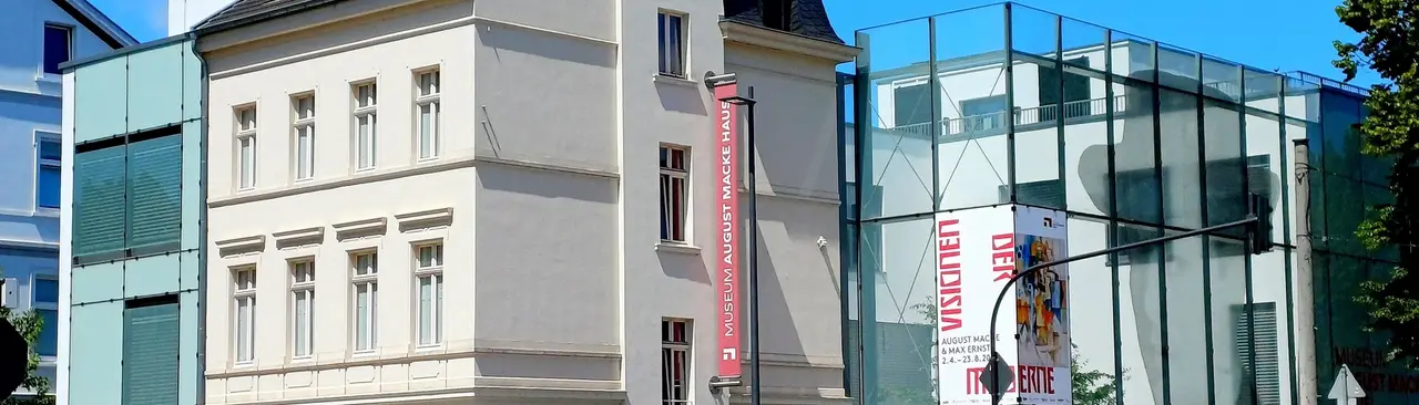 Altbau und moderner Erweiterungsbau des Museum August Macke Haus in Bonn